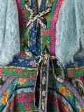 multi print pleated dress 