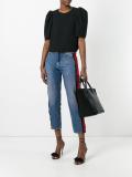 structured shoulder blouse