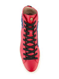 Printed hi-top sneakers