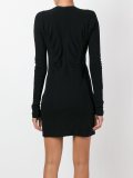 collarless shirt dress