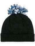 Denim Pom Pom套头帽
