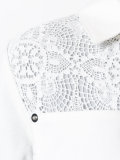 Hybrid lace denim jacket