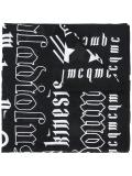 logo print scarf 