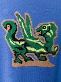 animal intarsia cardigan