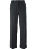 jacquard tapered trousers
