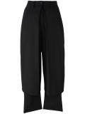 draped tailored trousers