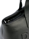 debossed logo shoulder bag