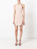 lace-up mini dress