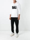 logo print hoodie 