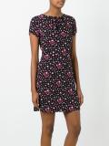star print shift dress
