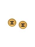 CC button clip-on earrings