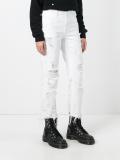 distressed cropped jeans