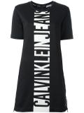 logo print T-shirt dress