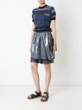 sheer detail knitted T-shirt