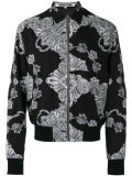 zipped bomber jacket