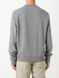 embossed logo sweatshirt