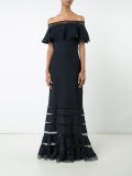 off-shoulders gown
