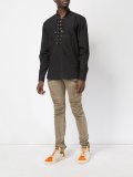 lace up front shirt