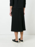 layered oversized track shorts 