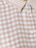 checked print shirt