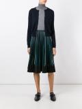 round neck cropped cardigan