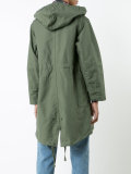 buttoned military coat