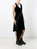 velvet asymmetric dress