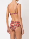 abstract print bikini set