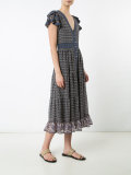 button-front midi dress