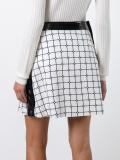 plaid A-line skirt