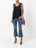 Amber fringed bag 