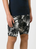 palm print shorts