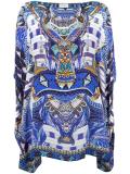 embellished printed kaftan