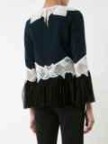 lace inserts blouse 