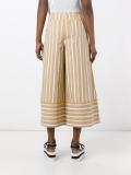 striped cropped trousers 