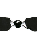 fish pattern rigid bow tie