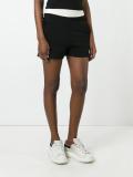 logo embroidered track shorts