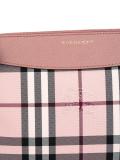 checked crossbody bag