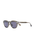 line effect oval sunglasses