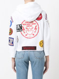 patch pullover hoodie
