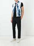 heavily bleached denim vest