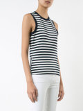 striped print tank top