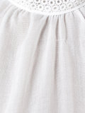 lace detail full length dress