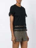 lace insert T-shirt