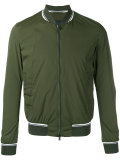 striped detail bomber jacket