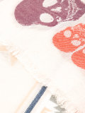 folk skull print scarf