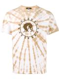 dog print tie dye t-shirt