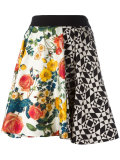 Gonna Geometrica Fiori skirt