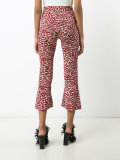printed cropped trousers 