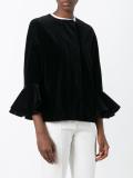 draped sleeves boxy jacket